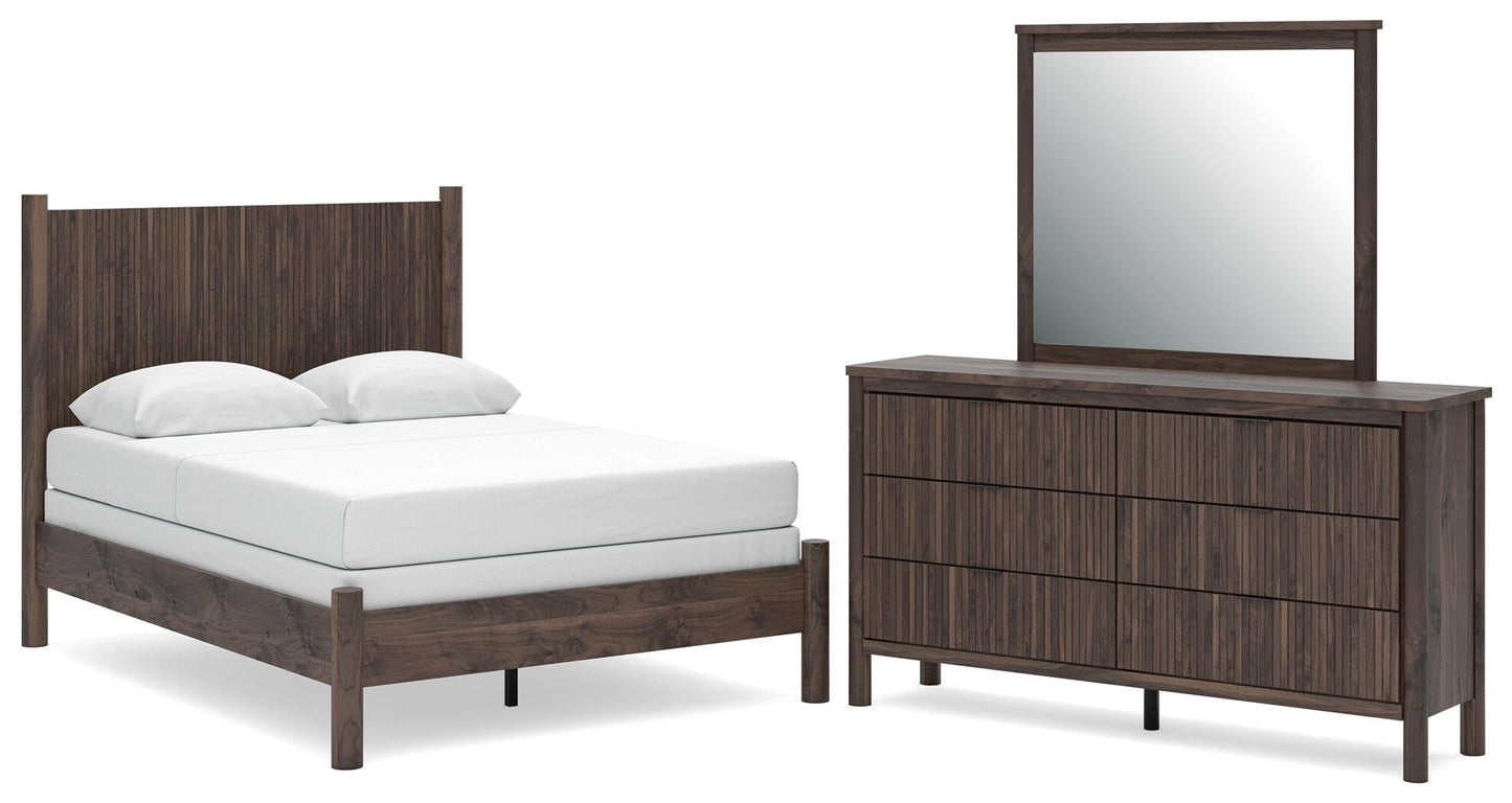 Pamytta  Panel Bed, Dresser And Mirror