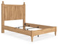 Aleaport  Panel Bed With Mirrored Dresser