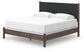 Pamytta  Upholstered Panel Bed, Dresser And Mirror