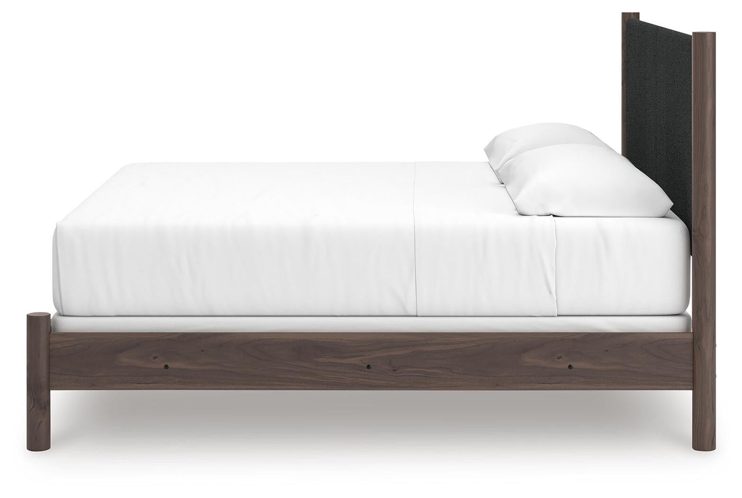 Pamytta  Upholstered Panel Bed, Dresser And Mirror