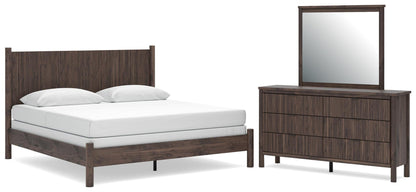 Pamytta  Panel Bed, Dresser And Mirror