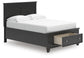 Lanolee  Panel Storage Bed, Dresser And Mirror