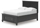 Lanolee  Panel Storage Bed, Dresser And Mirror