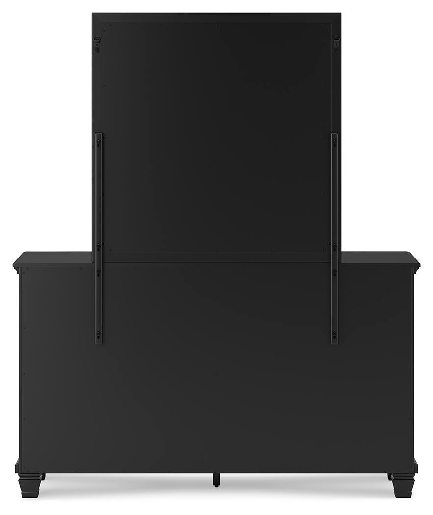 Lanolee California  Panel Storage Bed, Dresser, Mirror And Nightstand
