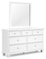 Fortman  Panel Storage Bed, Dresser, Mirror And Nightstand