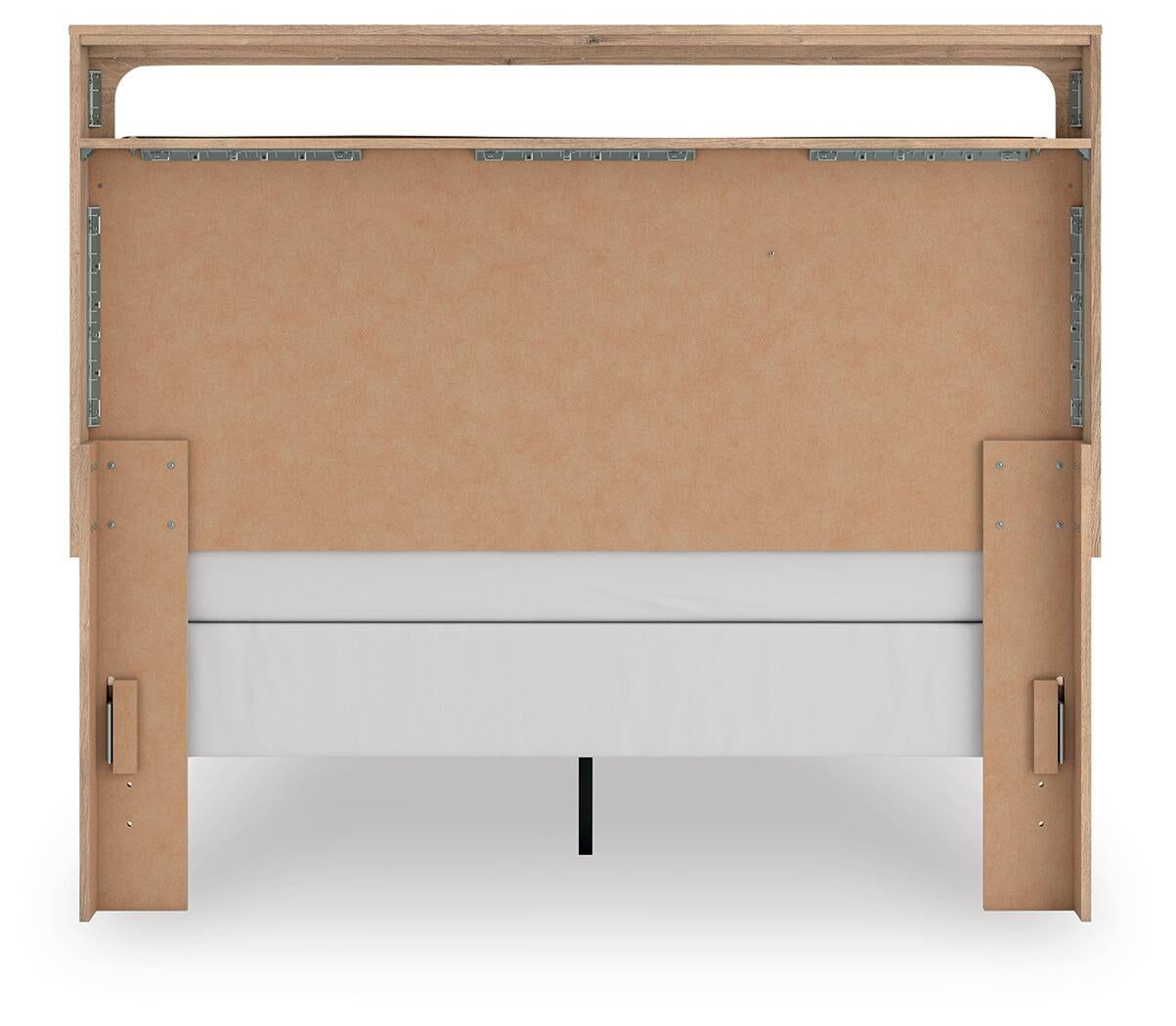 Kinlanni  Upholstered Panel Bed, Dresser, Mirror And Nightstand