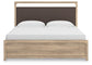 Kinlanni  Upholstered Panel Bed, Dresser, Mirror And Nightstand