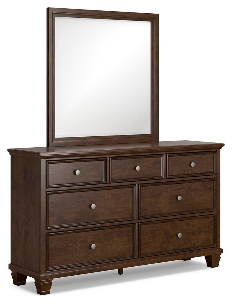 Danabrin California  Panel Storage Bed, Dresser And Mirror
