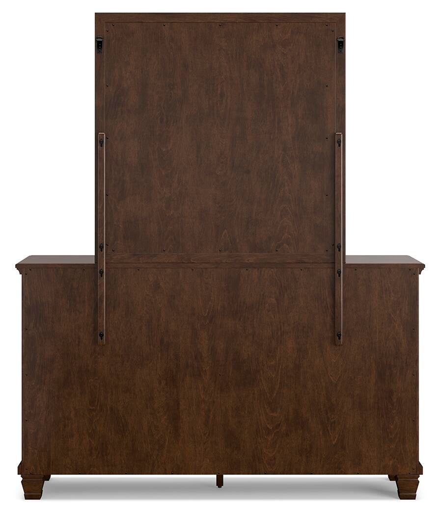 Danabrin California  Panel Storage Bed, Dresser And Mirror