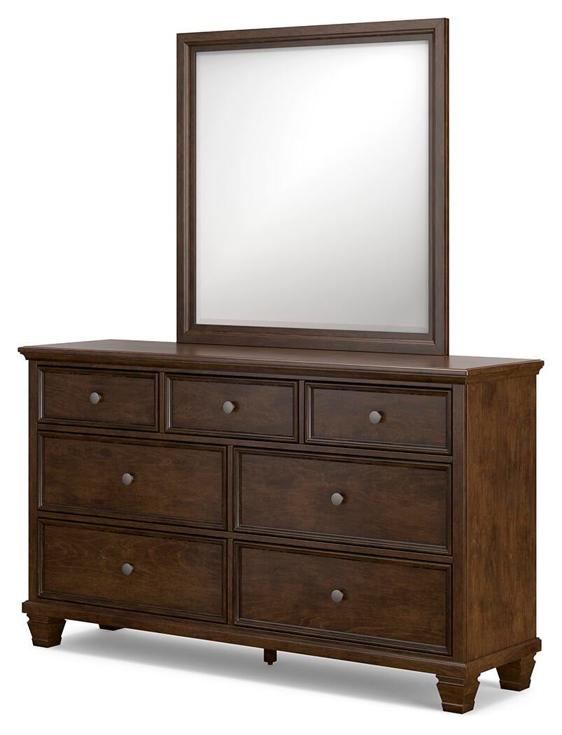 Danabrin California  Panel Storage Bed, Dresser And Mirror