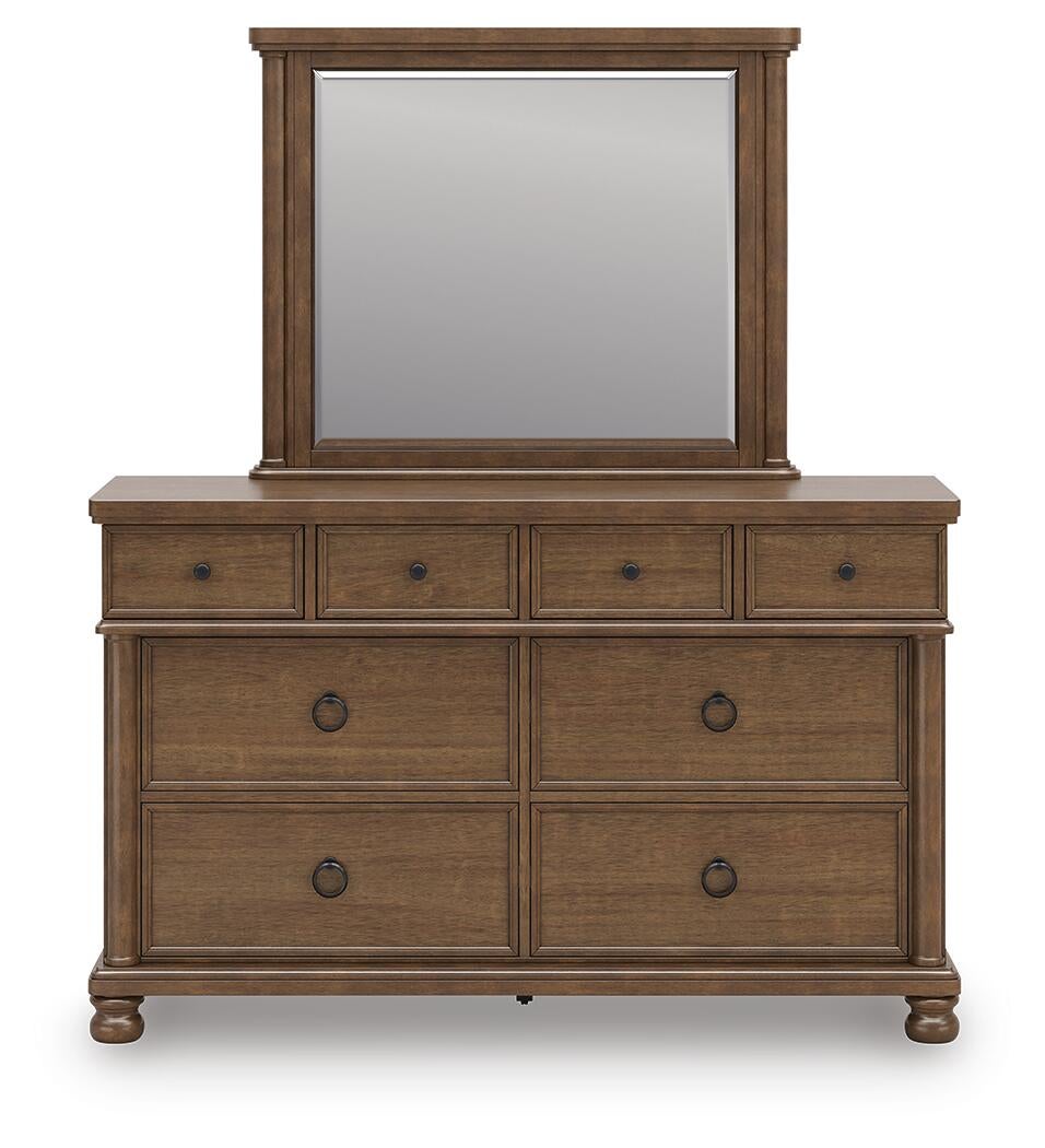 Rowlenstown California  Poster Bed With Mirrored Dresser