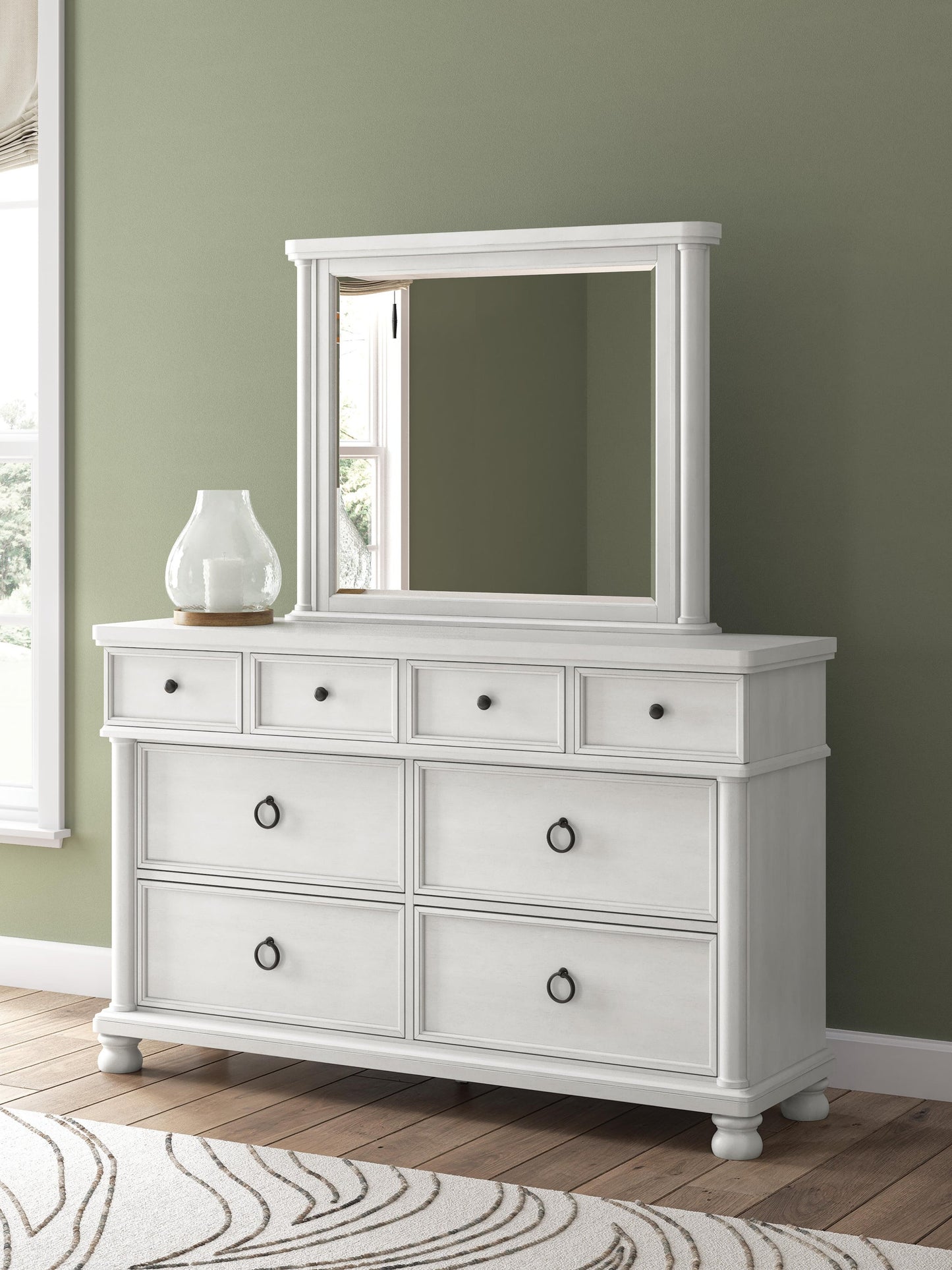 Rowlenstown California  Poster Bed, Dresser And Mirror