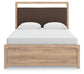 Kinlanni  Upholstered Panel Bed, Dresser And Mirror