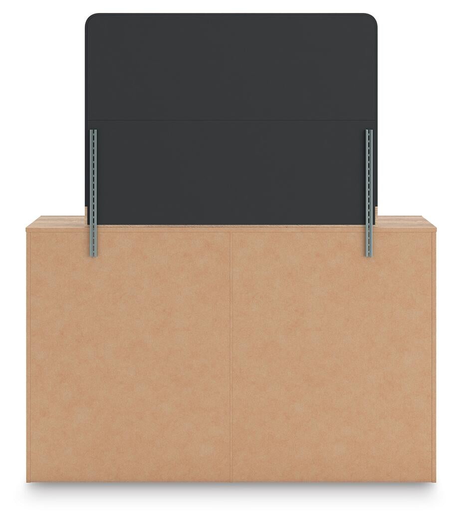 Kinlanni  Upholstered Platform Bed, Dresser, Mirror And Nightstand