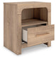 Kinlanni  Upholstered Platform Bed, Dresser, Mirror And Nightstand