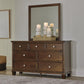 Danabrin  Panel Storage Bed, Dresser, Mirror And Nightstand