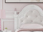 Kozlani  Upholstered Panel Storage Bed, Dresser And Mirror