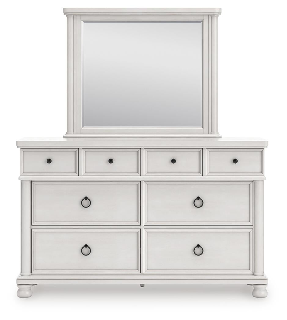 Rowlenstown California  Poster Bed, Dresser, Mirror And Nightstand