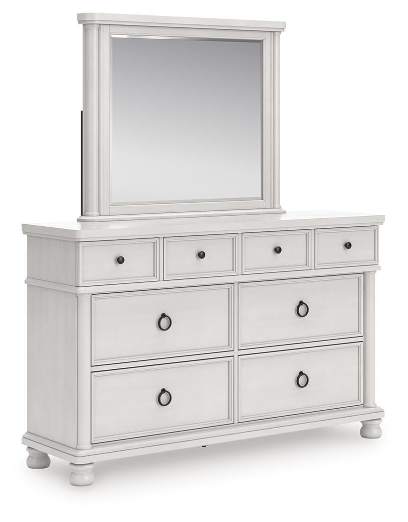 Rowlenstown California  Poster Bed, Dresser, Mirror And Nightstand