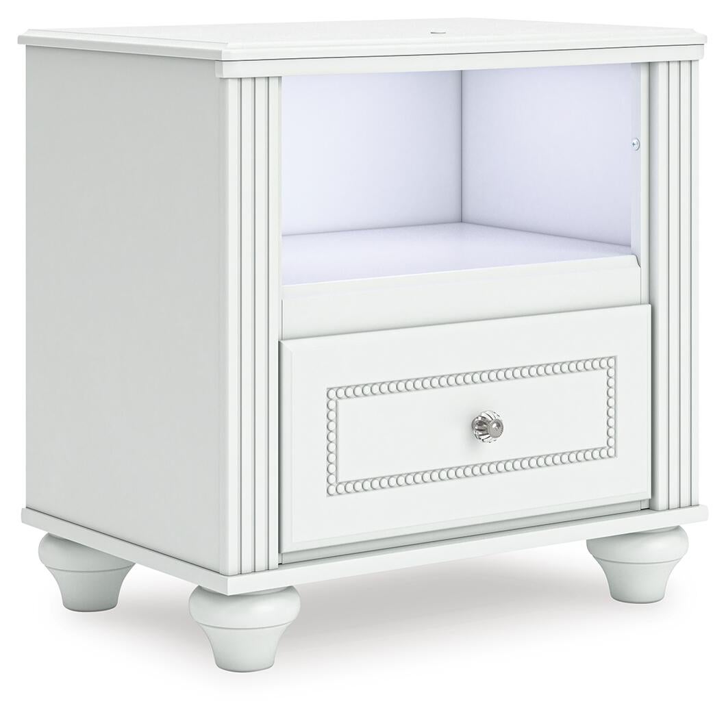 Kozlani  Upholstered Panel Storage Bed, Dresser, Mirror And Nightstand