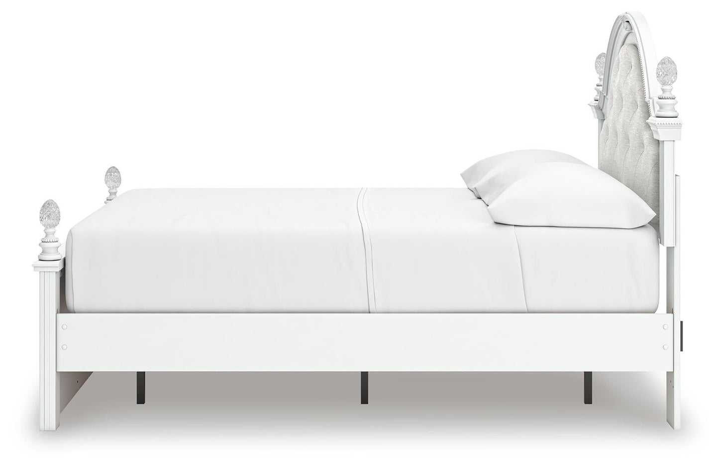 Kozlani  Upholstered Panel Storage Bed, Dresser And Mirror