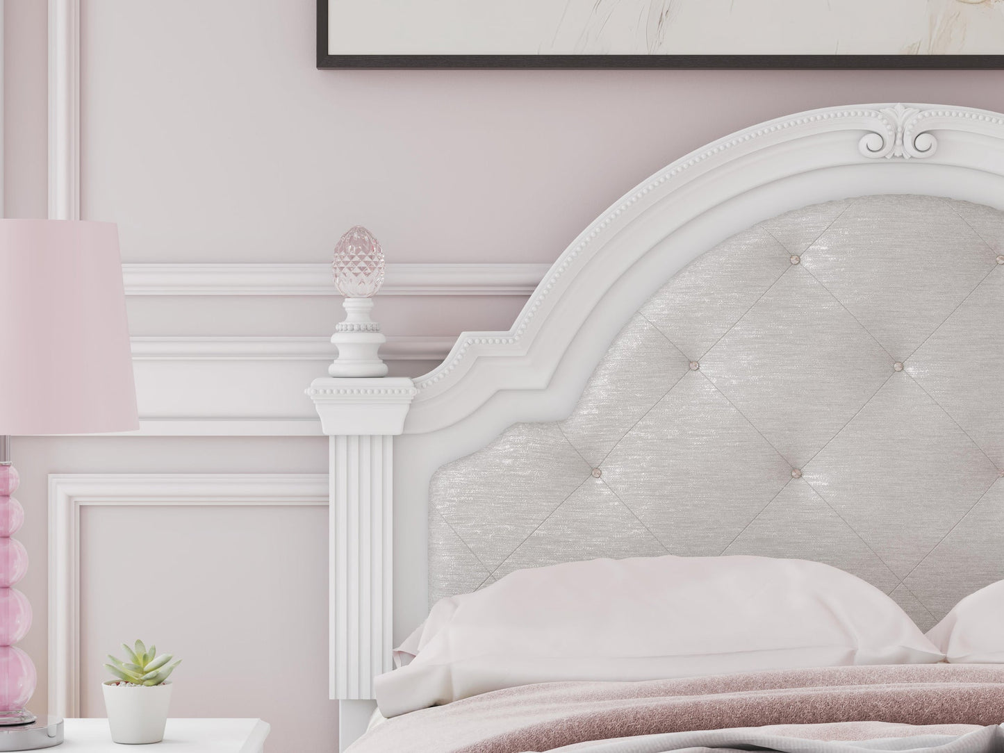 Kozlani  Upholstered Panel Storage Bed, Dresser, Mirror And Nightstand