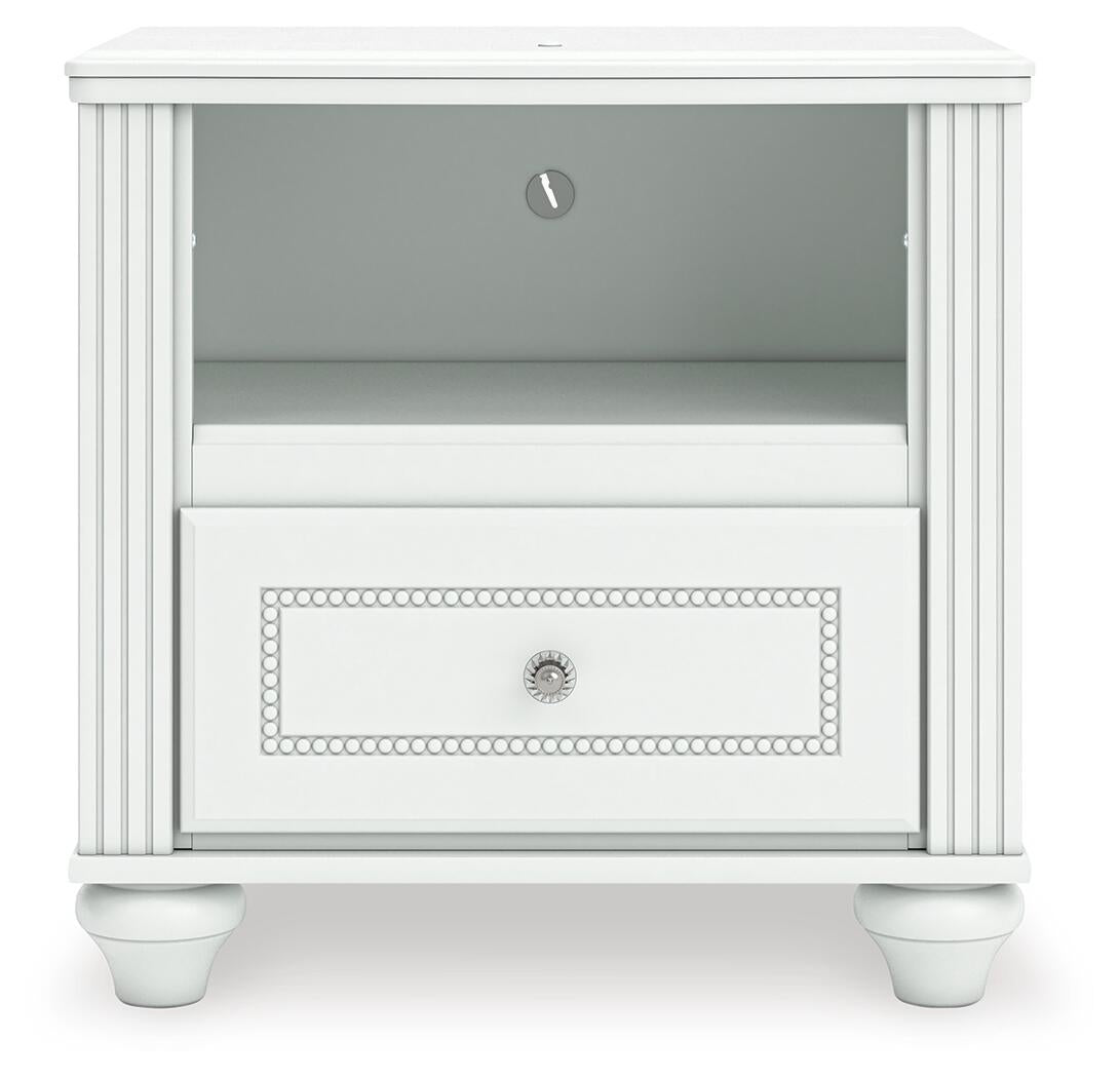 Kozlani  Upholstered Panel Storage Bed, Dresser, Mirror And Nightstand