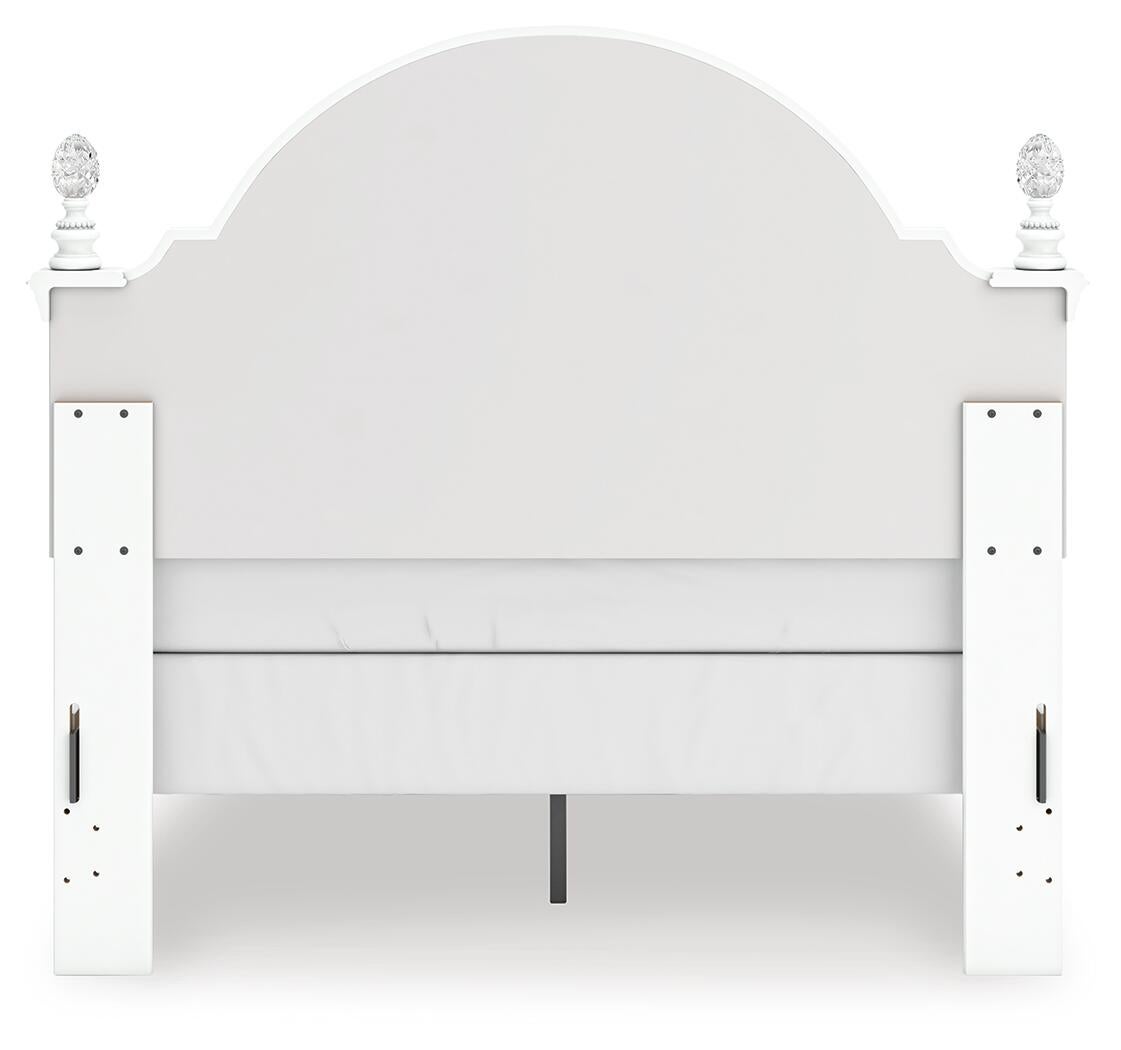 Kozlani  Upholstered Panel Bed, Dresser, Mirror And Nightstand