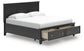 Lanolee  Panel Storage Bed, Dresser, Mirror And Nightstand
