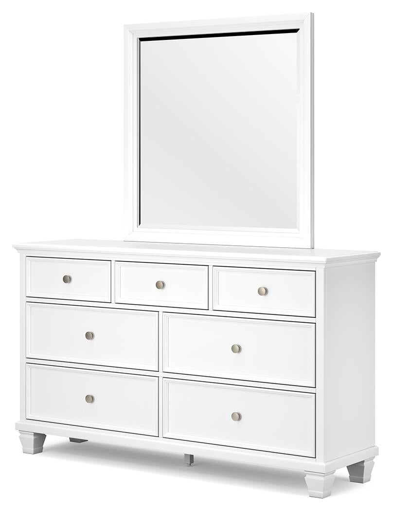 Fortman California  Panel Storage Bed, Dresser And Mirror