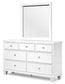 Fortman California  Panel Storage Bed, Dresser And Mirror