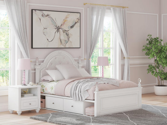 Kozlani  Upholstered Panel Bed With Storage