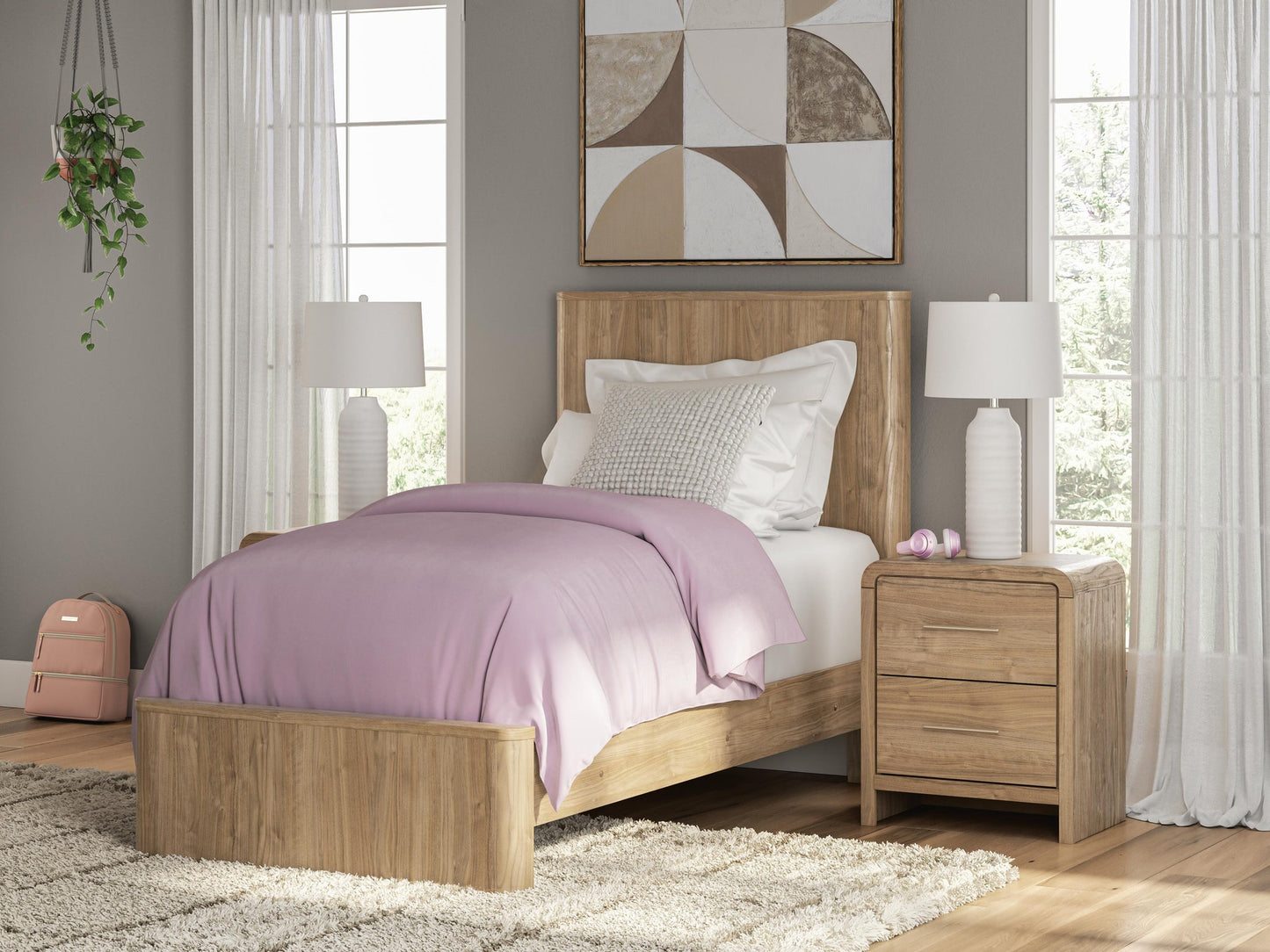 Gramburg  Panel Platform Bed