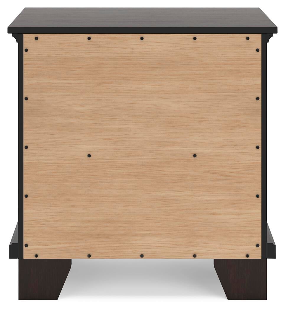 Covetown  Panel Bed, Dresser, Mirror, Chest And Nightstand
