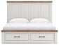 Savonport  Panel Storage Bed, Dresser And Mirror