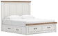 Savonport  Panel Storage Bed. Dresser, Mirror And Nightstand