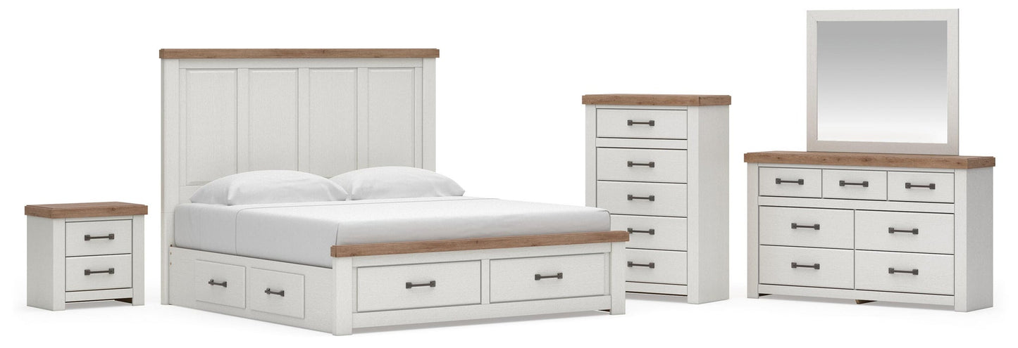 Savonport  Panel Storage Bed, Dresser, Mirror, Chest And Nightstand