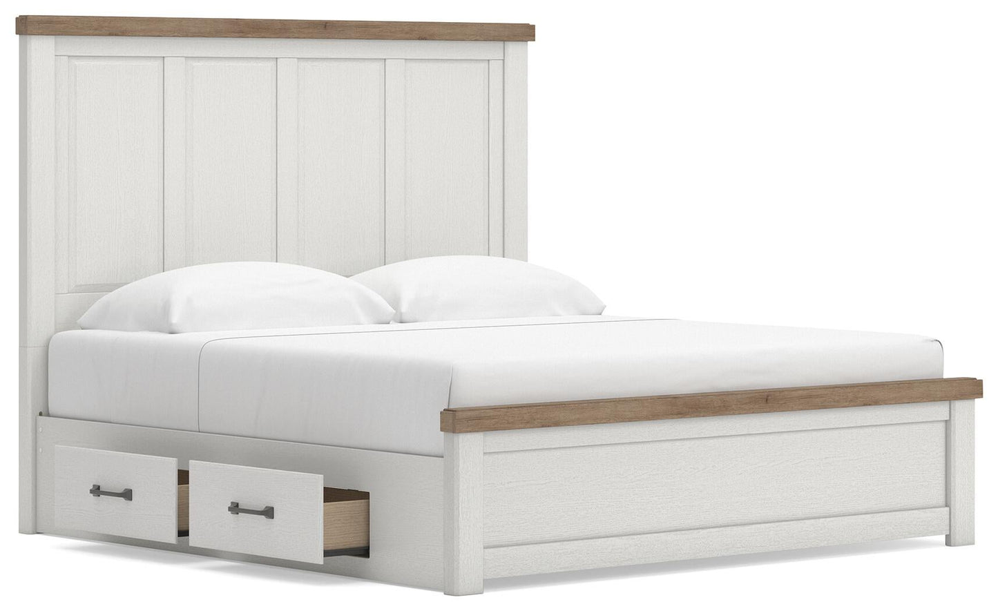 Savonport  Panel Bed With Storage, Dresser And Mirror