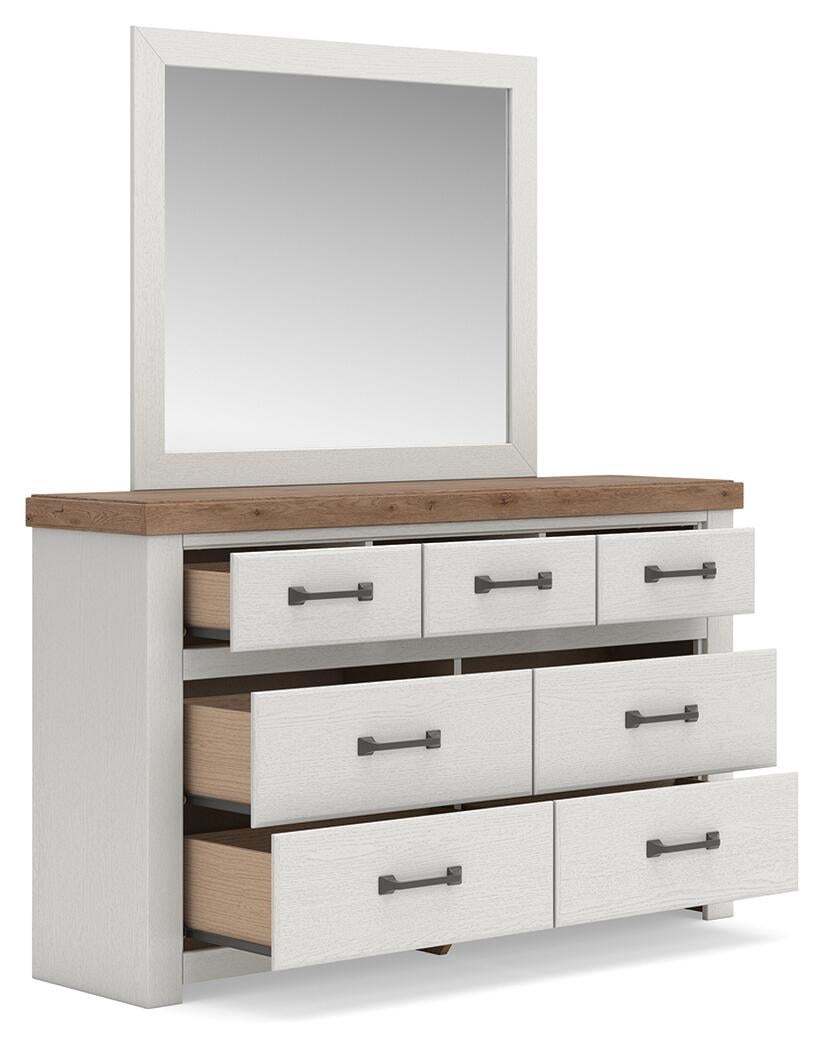 Savonport  Panel Bed With Storage. Dresser, Mirror And Nightstand
