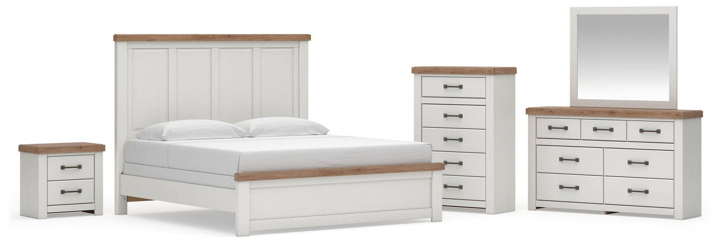 Savonport  Panel Bed, Dresser, Mirror, Chest And Nightstand