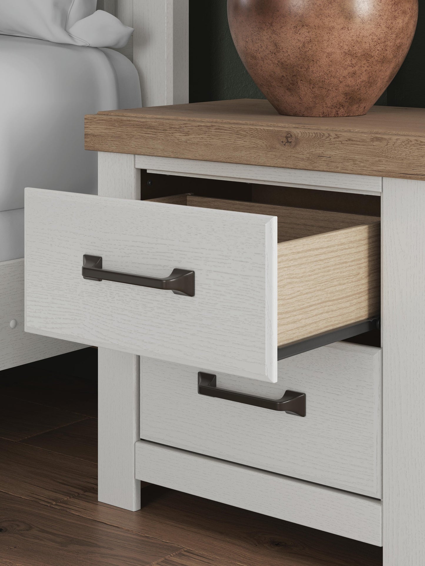 Savonport  Panel Bed, Dresser, Mirror, Chest And Nightstand