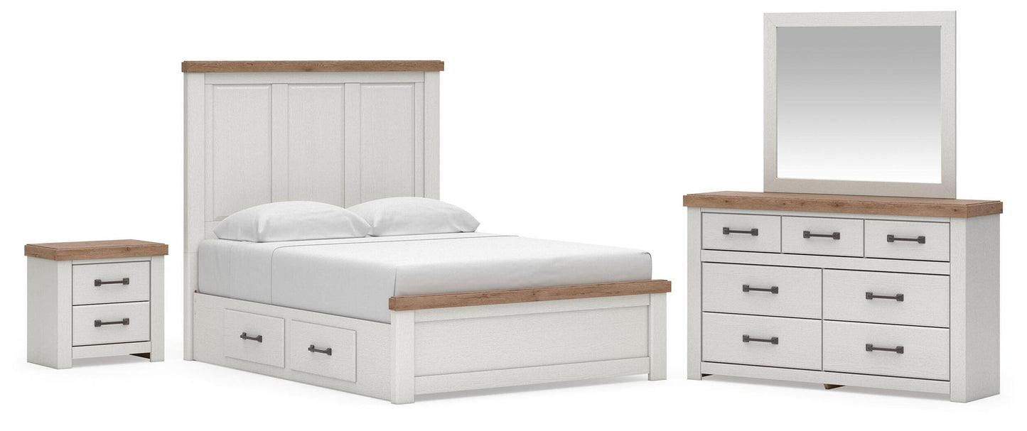 Savonport  Panel Bed With Storage. Dresser, Mirror And Nightstand