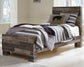 Derekson  Panel Bed With Mirrored Dresser And 2 Nightstands