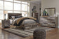 Derekson  Panel Bed With 2 Storage Drawers With Mirrored Dresser, Chest And 2 Nightstands