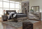 Derekson  Panel Bed With 2 Storage Drawers With Mirrored Dresser, Chest And 2 Nightstands