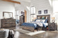 Drystan  Bookcase Bed With 2 Storage Drawers With Mirrored Dresser And Chest