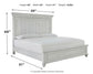 Kanwyn  Panel Bed With Mirrored Dresser And Chest