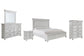 Kanwyn  Panel Bed With Storage With Mirrored Dresser, Chest And Nightstand