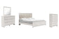 Altyra  Panel Bed With Mirrored Dresser And Chest