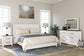Gerridan  Panel Bed With Mirrored Dresser And 2 Nightstands
